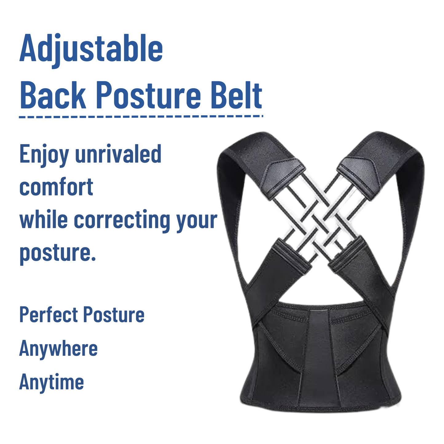 PosturePerfect Pro – Adjustable Posture Corrector Women/Men Default Title Khoppa