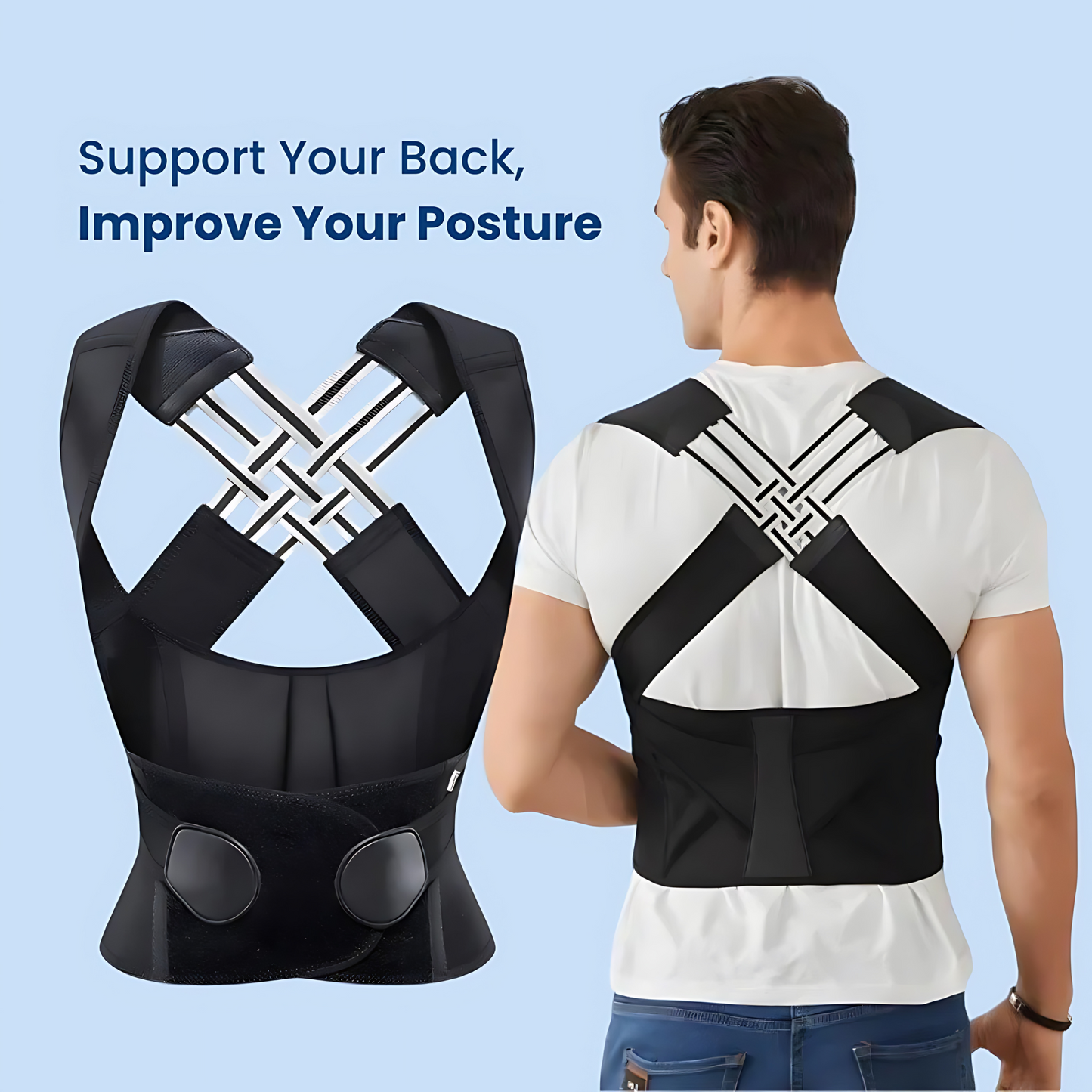 PosturePerfect Pro – Adjustable Posture Corrector Women/Men Default Title Khoppa
