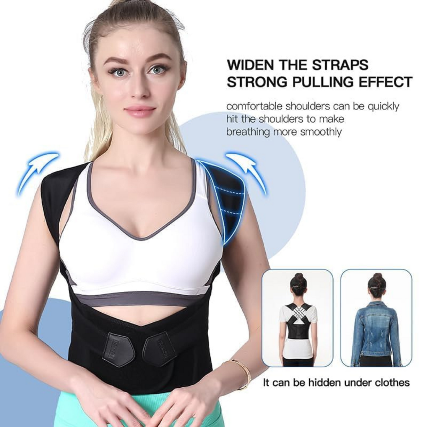 PosturePerfect Pro – Adjustable Posture Corrector Women/Men Default Title Khoppa