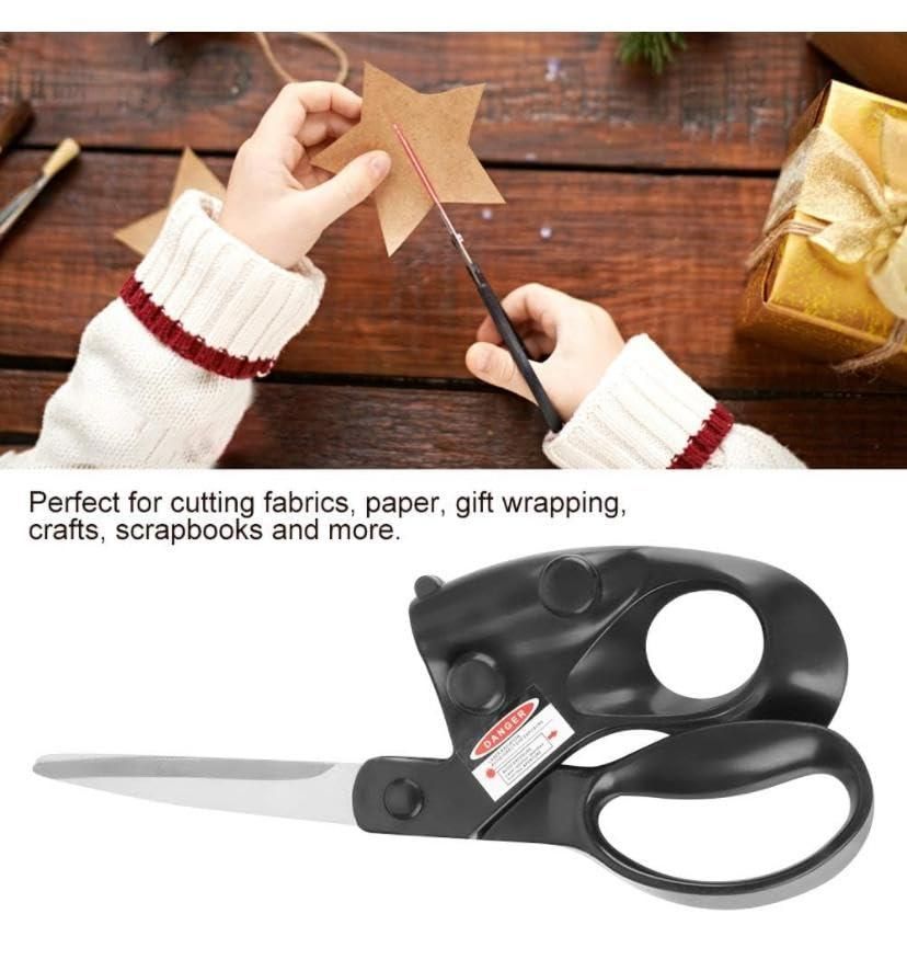 Professional Laser Guided Scissors| Switch On Laser Power| Activate Precision Laser Guide| Cut Perfect Every Time