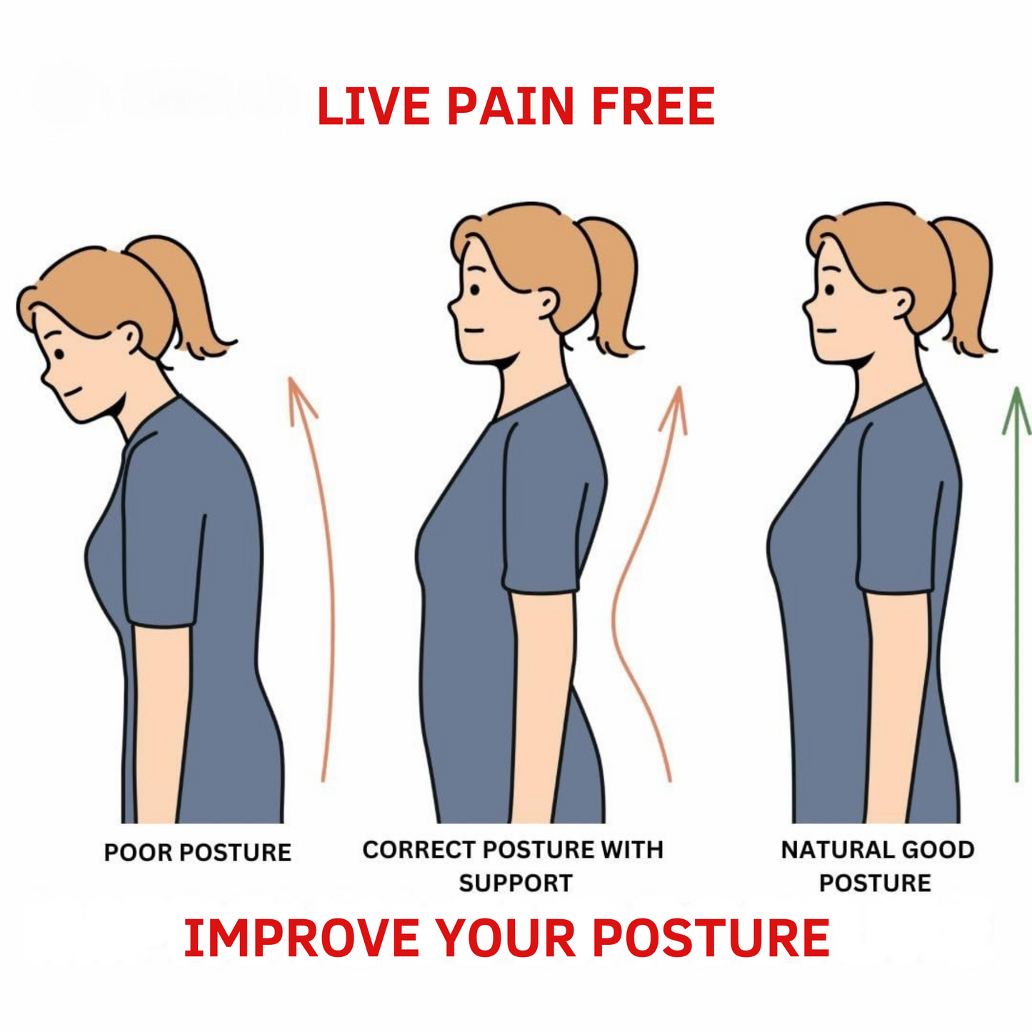 PosturePerfect Pro – Adjustable Posture Corrector Women/Men Default Title Khoppa