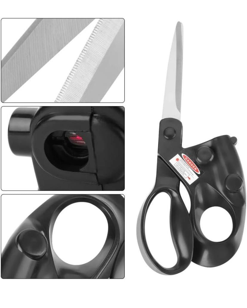 Professional Laser Guided Scissors| Switch On Laser Power| Activate Precision Laser Guide| Cut Perfect Every Time