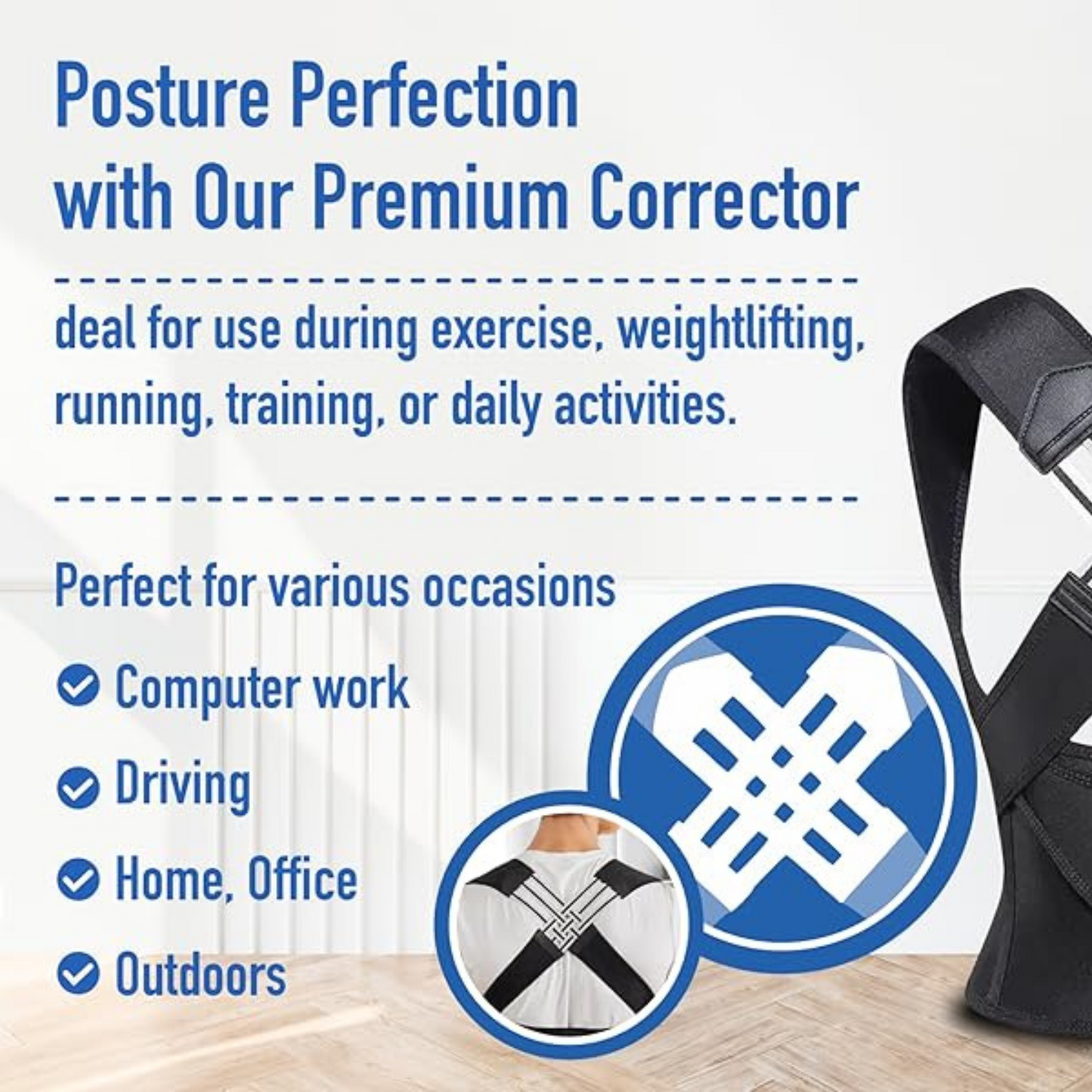 PosturePerfect Pro – Adjustable Posture Corrector Women/Men