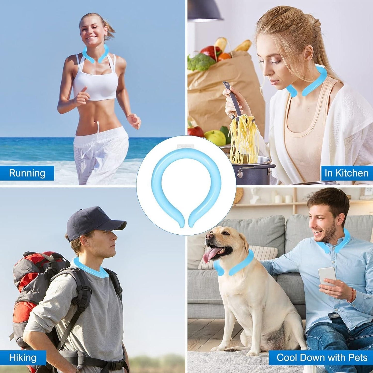 ❄️ Stay Cool, Beat the Heat! Reusable Neck Cooling Wraps Tube| 🔥 Combat Heat with Ease| 🧊 Cool Down Anytime, Anywhere!