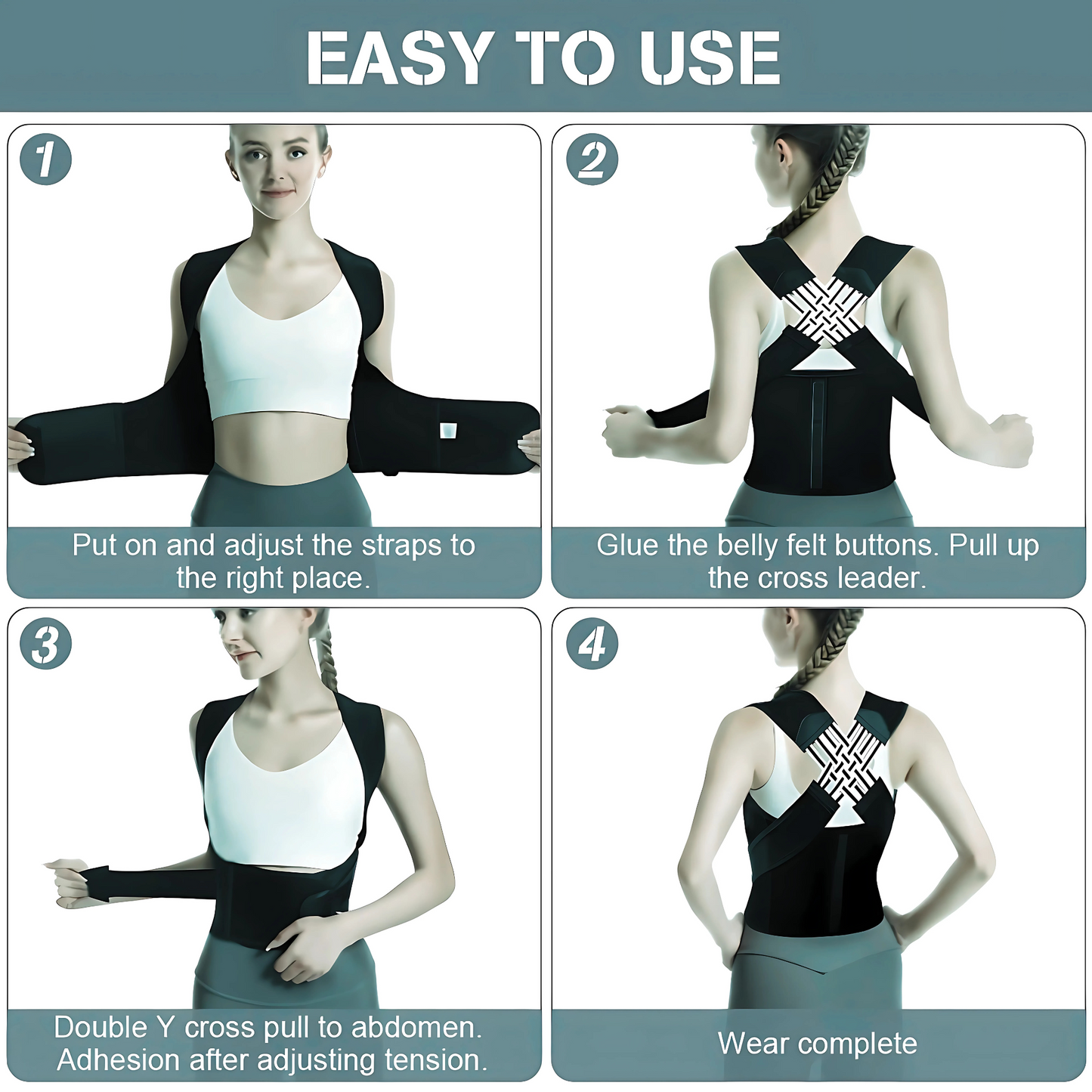 PosturePerfect Pro – Adjustable Posture Corrector Women/Men