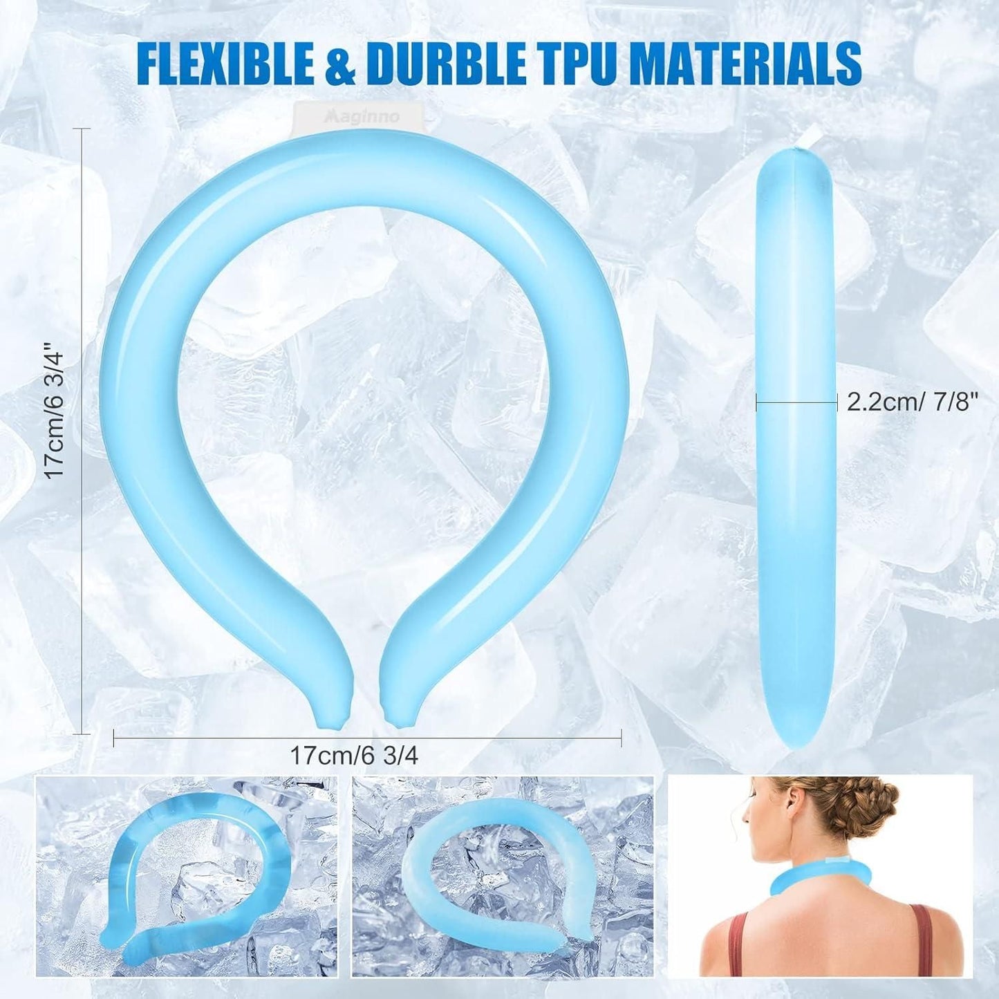 ❄️ Stay Cool, Beat the Heat! Reusable Neck Cooling Wraps Tube| 🔥 Combat Heat with Ease| 🧊 Cool Down Anytime, Anywhere!