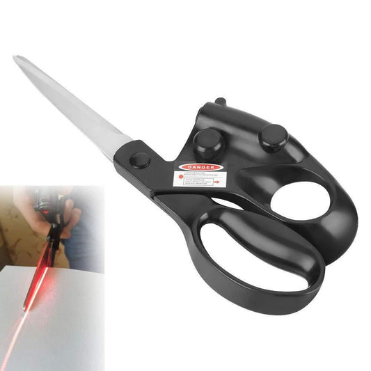 Professional Laser Guided Scissors| Switch On Laser Power| Activate Precision Laser Guide| Cut Perfect Every Time