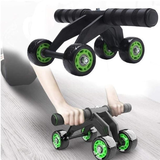 Roll Into Fitness Today! With Unisex 4 Wheel AB Wheel Roller| Next-Level Core Training 🚀 | Say Goodbye to Belly Fat!