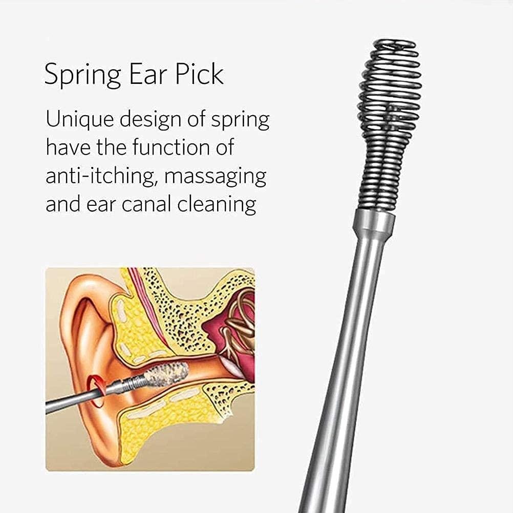 Professional 6-Piece Stainless Steel Ear Wax Removal Kit with Storage Case