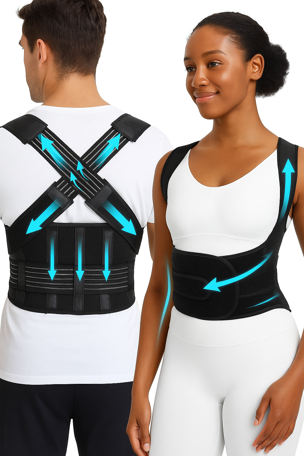 Adjustable Posture Corrector Belt for Men & Women – Improve Spine Alignment & Relieve Back & Shoulder Pain