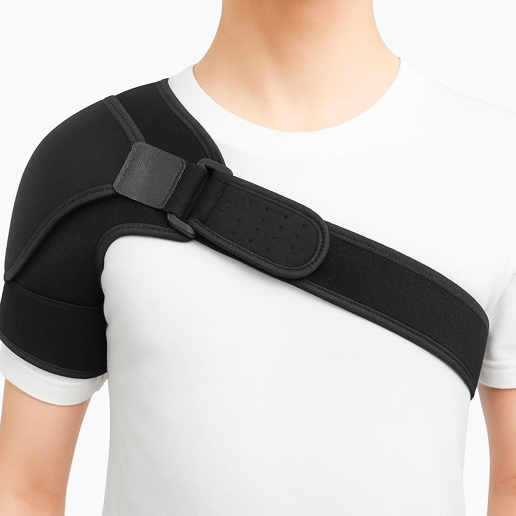SPOSAFE Shoulder & Upper Back Support – Ergonomic Brace for Pain Relief, Posture Correction & Injury Recovery – Unisex Design, Fits Left or Right Shoulder